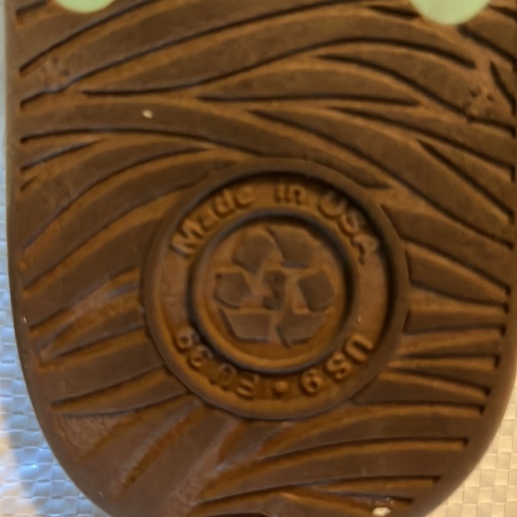 {OkaB} Bristol Flip Flops in Teal/Camel - Picture 3 of 13